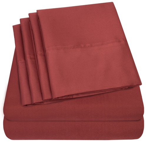 Sweet Home Collection 1500 Count Microfiber 6 Piece Sheet Set Cal King - 第 76/101 張圖片