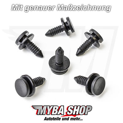 100 Stück Auto Befestigungsclips - Universal Für