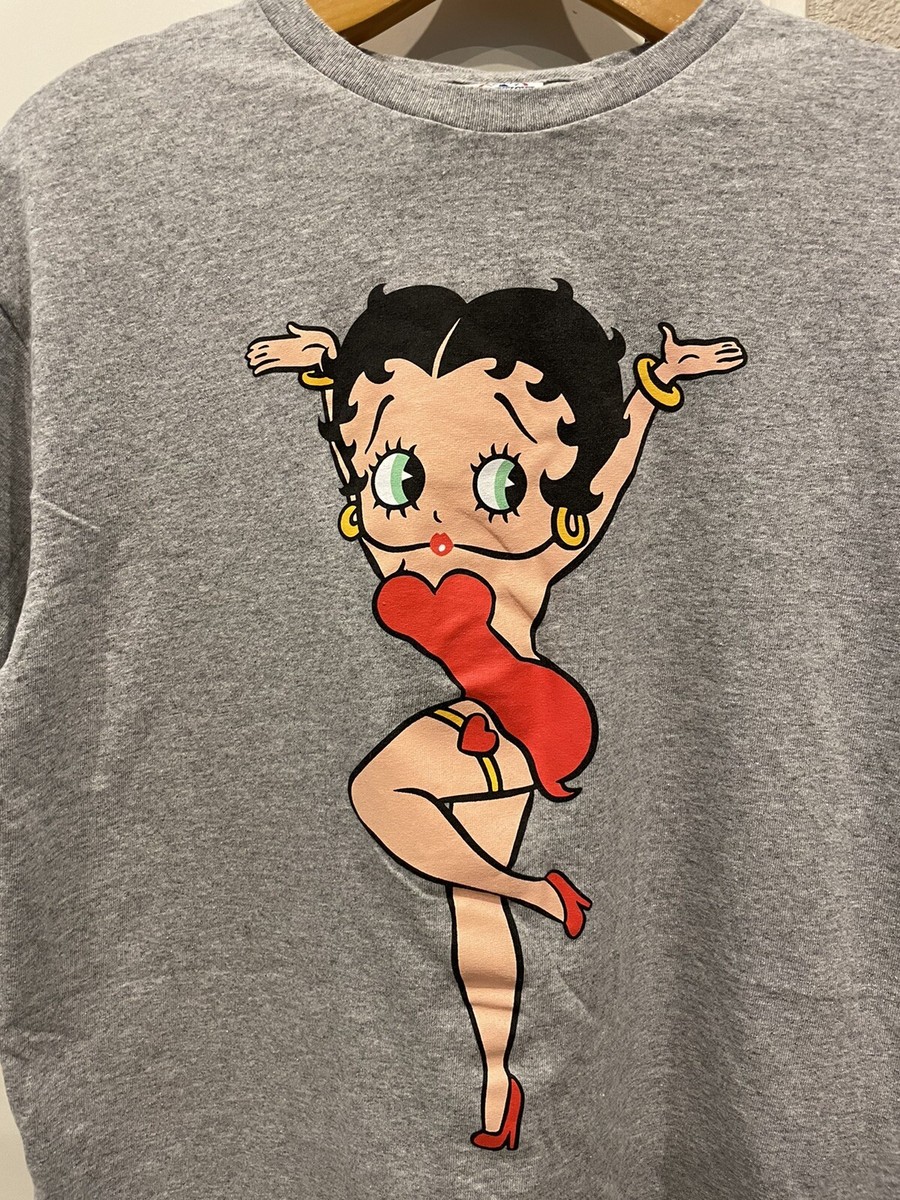 その他ブランド / 90S/USA製/betty boop/CHANGES/プリントTシャツ/L/コットン/GRY/グレー/無地 NEW Betty Boop Cartoon Pose Delta Tag T-shirt Gray Mens Large | eBay