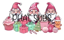 Sublimation Print Lil Santas Ready to Press Heat Transfer