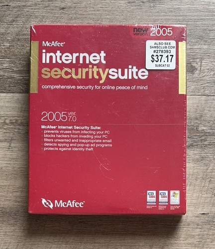 McAfee Internet Security Suite 2005 Version 7.0 - Vintage Software PC Win 98/XP - Picture 2 of 6
