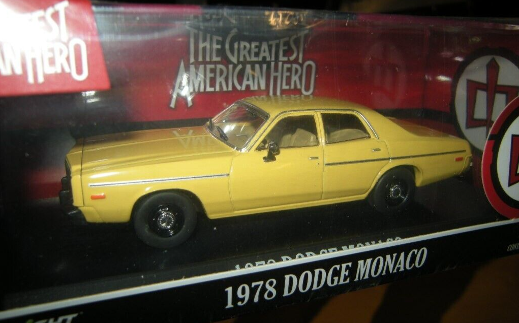 Greenlight Greatest American Hero Voiture Miniature 1/64 Greenlight - Dodge Monaco 1978 (The Greatest American Hero) - Neuf Voiture Collection Années 70