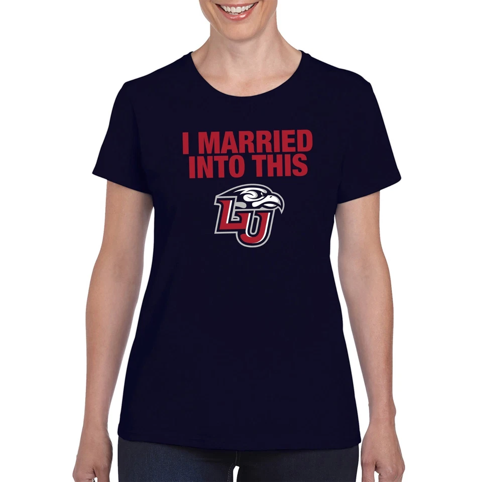 Liberty I Married Into This Women's T-Shirt - Navy - Image 3 of 4