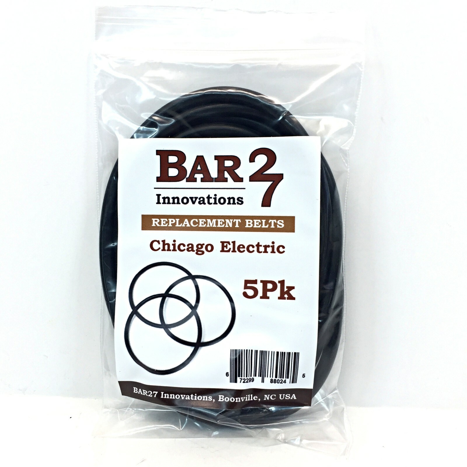 5 Pack Replacement Drive Belts Chicago Electric Rock Tumbler 93835