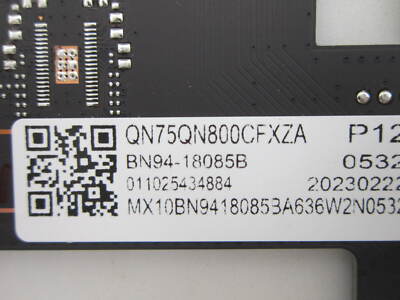 Samsung QN75QN800CFXZA Main Board BN94-18085B (BN41-03131A) | eBay