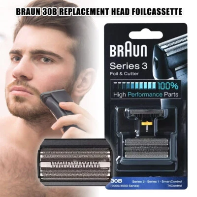 Nuevo Braun Original 30B Series 3 afeitadora paquete combinado cabezal de afeitado negro embalaje original rápido