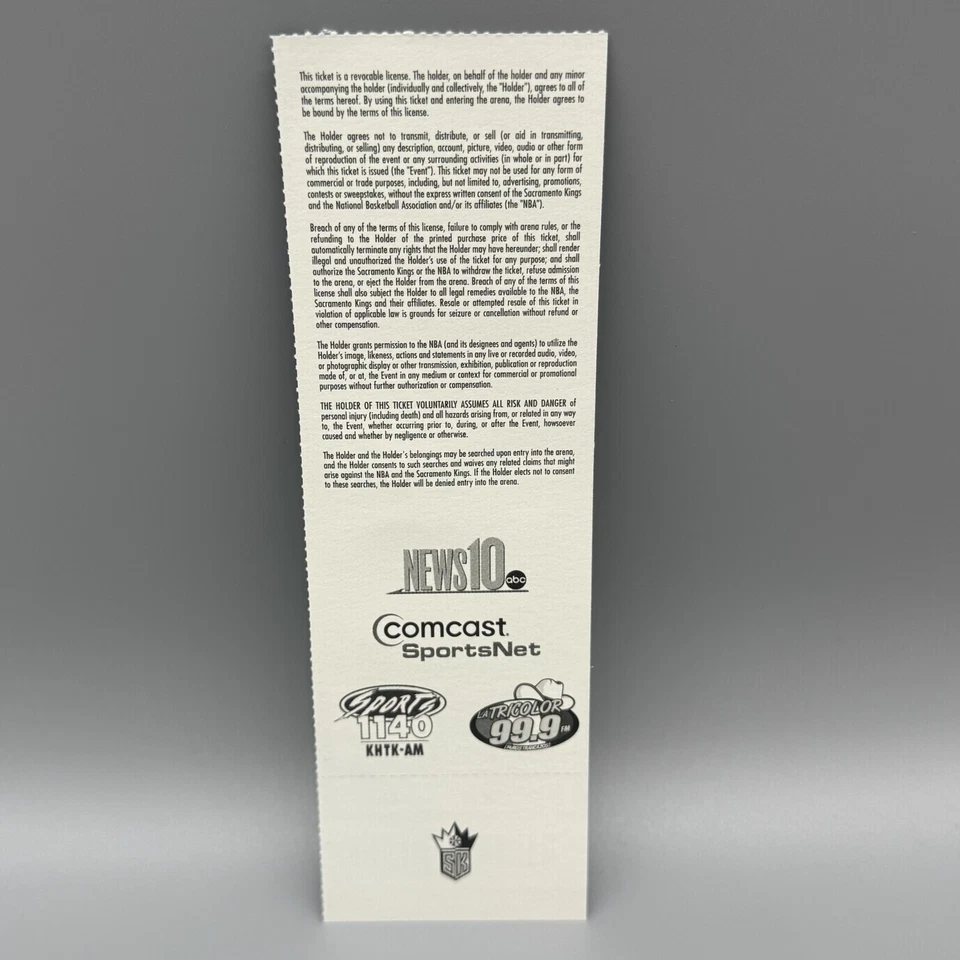 OUT 9, 2007 KEVIN DURANT PRO DEBUT INGRESSO COMPLETO KINGS SEATTLE SONICS - Imagem 2 de 2