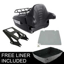 King Trunk Pad Base Plate Mount Rack Fit For Harley Touring Glide 2014-2025