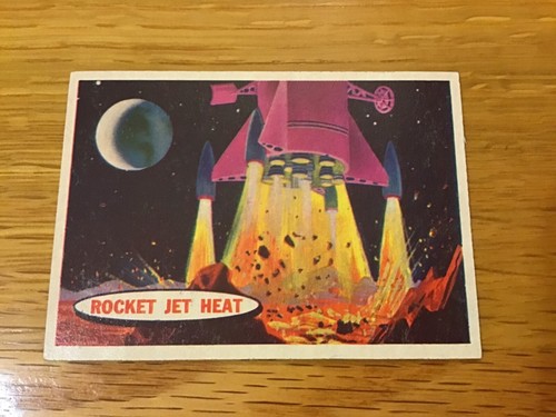 1957 Topps Space Cards - #32 Rocket Jet Heat Crease Free Vintage Free Shipping