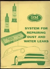 c. 1957 3M Company System For Repairing Dust & Water Leaks in Automobiles