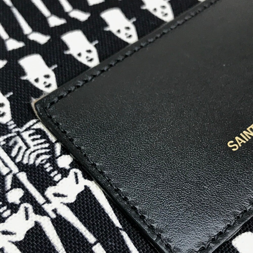 SAINT LAURENT PARIS 435988 Skull Pattern Backpack-Bag Canvas SAINT LAURENT PARIS 435988 Skull Pattern Backpack-Bag Canvas