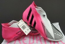 Adidas Predator Edge LZ FG, White/Pink/Black, Size 9 GX3904 