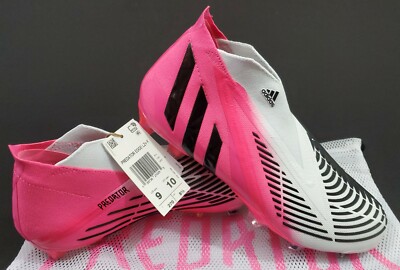 Adidas Predator Edge LZ+ FG, White/Pink/Black, Size 9 (GX3904) | eBay
