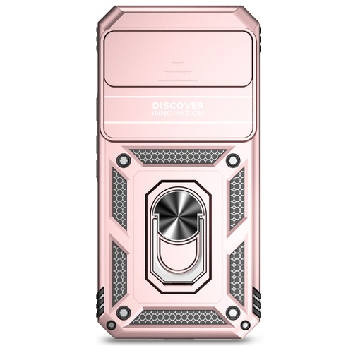 For Google Pixel 9 Pro XL/9/9A/8/7/6 Shockproof Ring Stand Case Slide Lens Cover - 第 18/26 張圖片