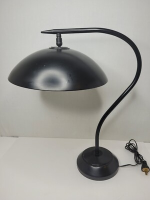 Vtg 1950s Paavo Tynell/Kaiser Idell Desk Lamp UFO Art Deco Space Age Industrial