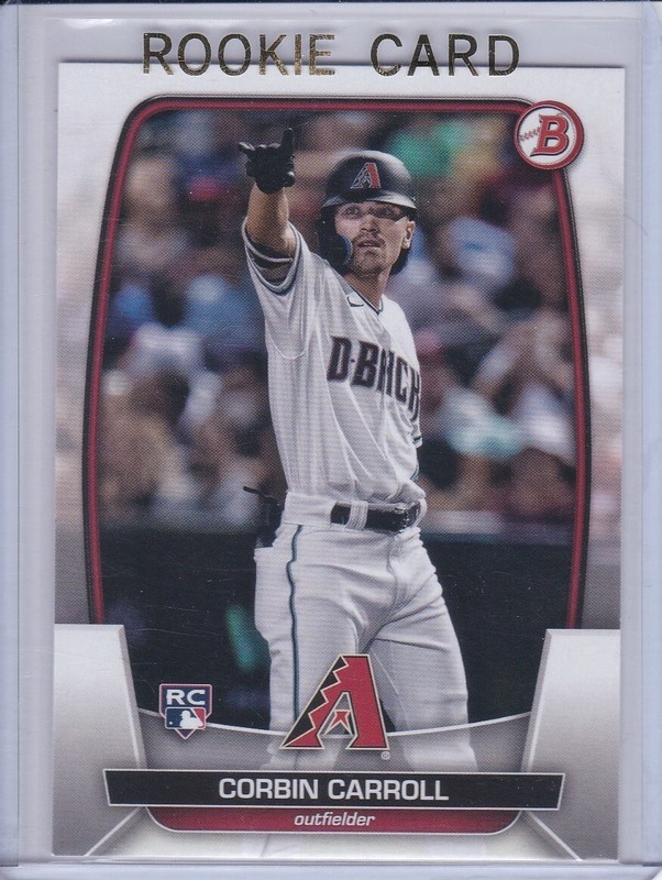 CORBIN CARROLL ROOKIE CARD 2023 Bowman Baseball MLB RC Arizona Diamondbacks