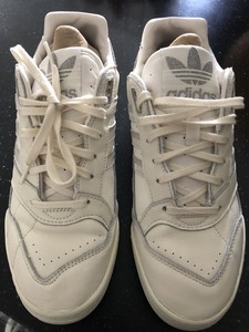 womens white leather adidas trainers