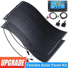 400W 200W Mono Flexible Solar Panel Camping RV Battery Charge with Controller