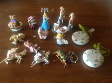 Lot of Vintage Assorted Christmas Ornaments Sold as Is.