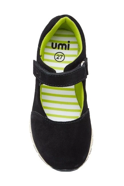 Nuevo Umi Chelsea Mary Jane Zapatilla Niñas Cuero Zapatos Azul Marino Oscuro US10 Foto 4 de 4