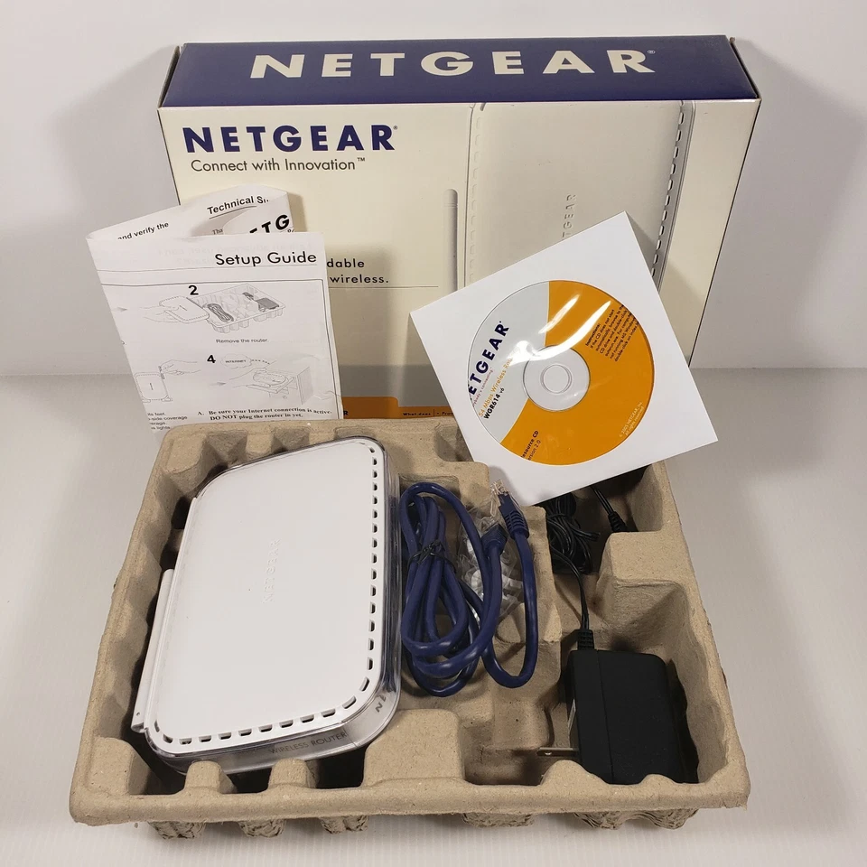 Netgear WGR614 54 Mbps 4-Port 10/100 Wireless G Router  - Image 2 of 4