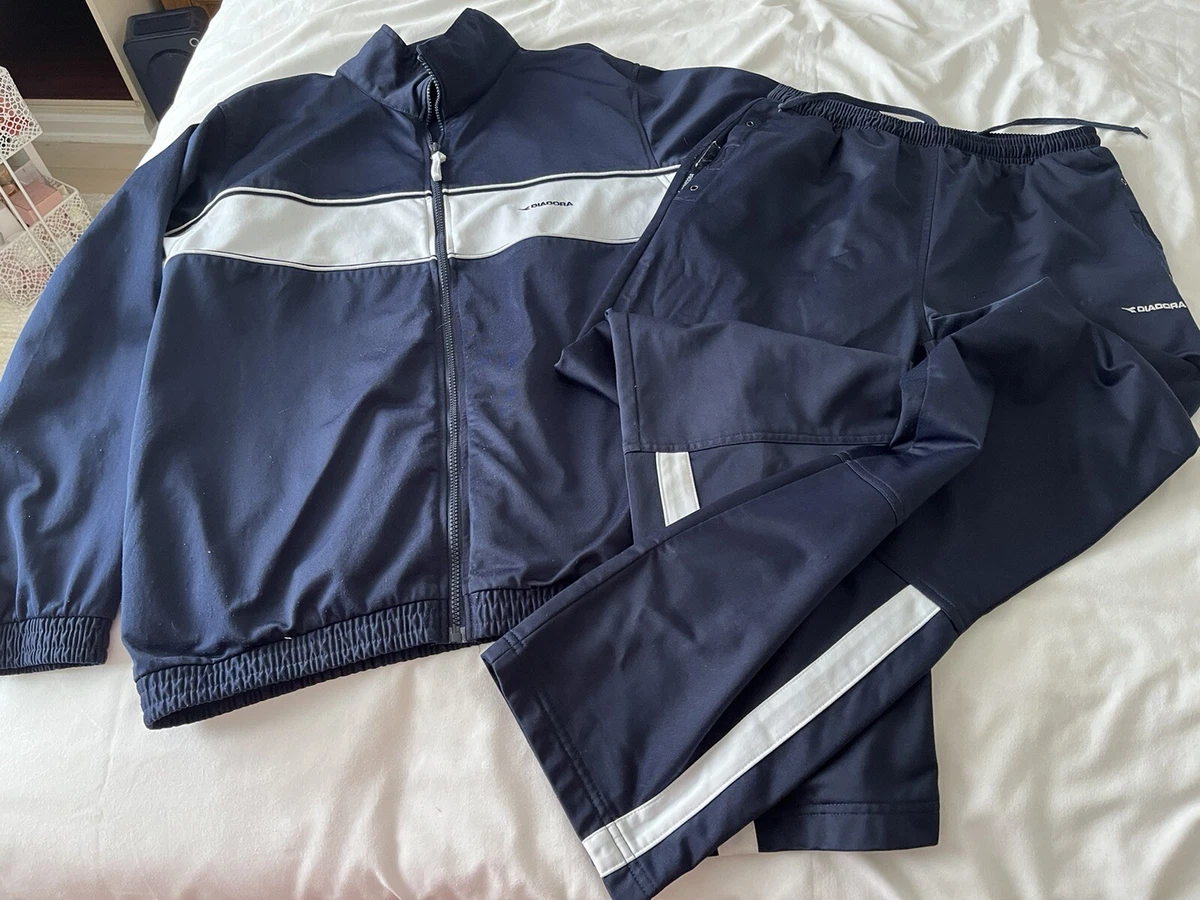 Men s Diadora Old Skool Tracksuit Used Blue men s Size M