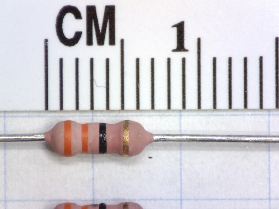 MANY BRANDS 2 pcs Metal Film Resistors, 1W. Select value from pulldown menu