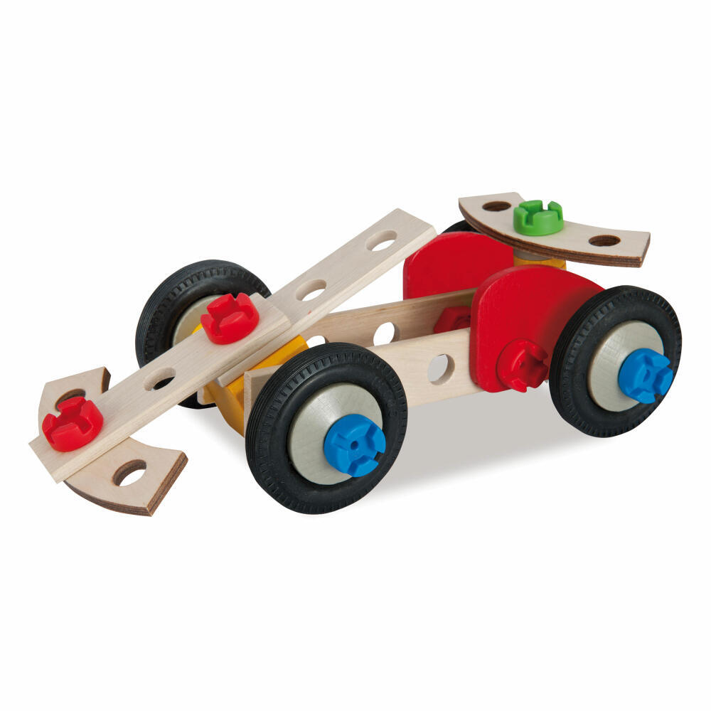 Thumbnail - Eichhorn Constructor Rennauto Set, 50-tlg Bausatz Holzauto Kinder