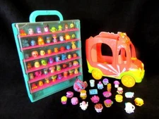 SHOPKINS Green FILLED Carrying/Display Case-SMOOTHIE VAN/Truck-69 Asst Shopkins