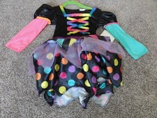 NEW TODDLER GIRL RAINBOW WITCH COSTUME DRESS SIZE 2T