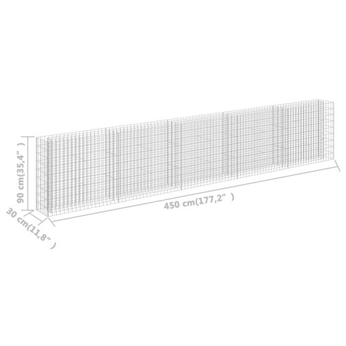 Gabion Raised Bed Basket Planter Outdoor Planter Pot Vegetable Flower Box - Picture 41 of 150