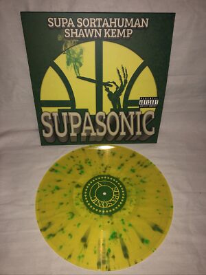 Lil Ugly Mane Shawn Kemp Supa Sortahuman Supasonic Vinyl Lp Yellow Splatter Rare