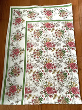 MAHOGANY Pink Spring 62" X 90" Floral Print Rectangle Cotton Tablecloth India