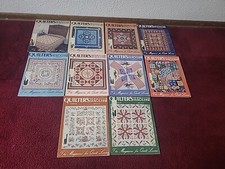 10 QUILT MAGAZINE Lot QUILTER'S NEWSLETTER MAGAZINES Package 8