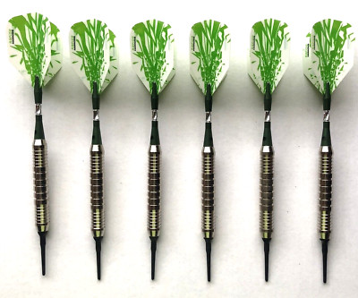 12 Dartpfeile Soft Darts Green Arrow je 18 Gramm Darts + 50 Ersatz Dartspitzen