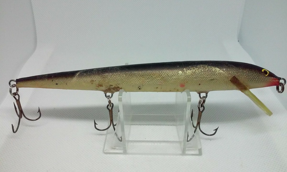 Vintage Rapala Magnum Floating FMAG-18 G Gold 7 Jerkbait Fishing Finland