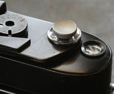 NANIGASHI Shutter Release Button BRASS Silver ' Small '  S Size #014685