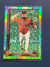 2025 Topps Series 1 Logan Webb #242 Green Foil Easter Egg Holiday SF Giants