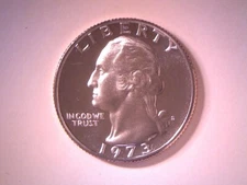1973 S Proof  Washington Quarter 25c  **FREE SHIPPING**