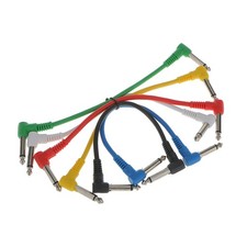 Pack Of 6pcs Durable Supple Guitar Patch Cables Effects