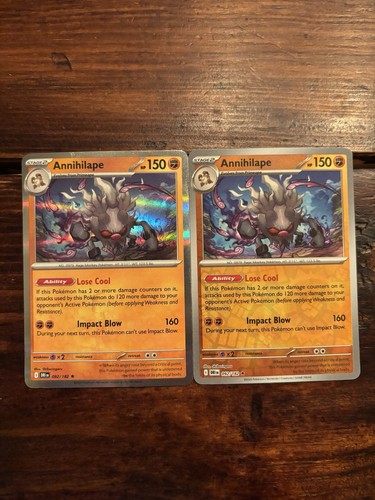 Pokemon TCG Annihilape 092/182 Holo & Reverse Holo PAIR - Destined Rivals - NM
