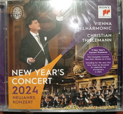 Vienna Philharmonic Orchestra: New Year's Concert 2024 2CD Album Jewel Case NEW