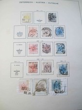 Kolekcja znaczków Austria + tereny pocztowe od 1850-1945 stemplowane i PF.