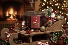 Yankee Candle SANTA'S PIPE Cherry Tobacco Large 17 oz WHITE LABEL RARE- NEW 🎅🏻