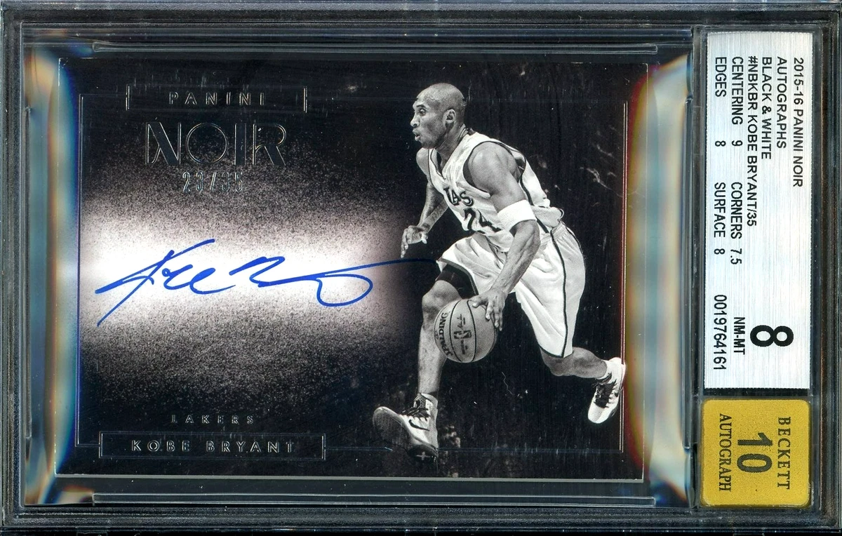 Kobe Bryant Basketball Trading Cards Autographed Sports 2015-16