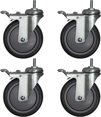 Akro-Mils AWPCAST5Y Swivel Non-Marking Locking Caster Wire Shelving System