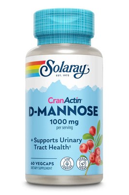 Solaray D-Mannose CranActin Urinary Tract Health 60 VegCaps Dmannose D Mannose