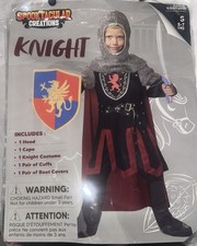 Knight Child Costume Size 5-7 Please Read Description Great Condition