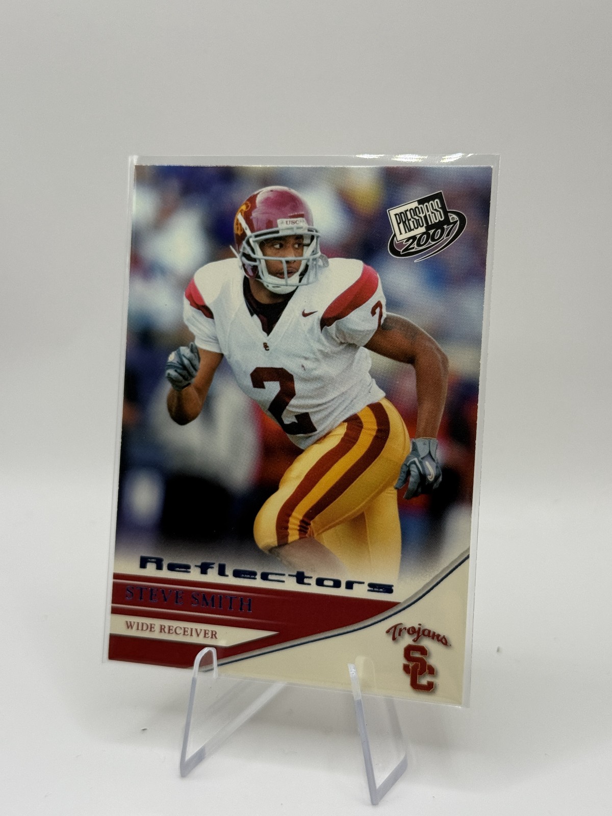 2007 Press Pass #44 Steve Smith Reflectors Blue