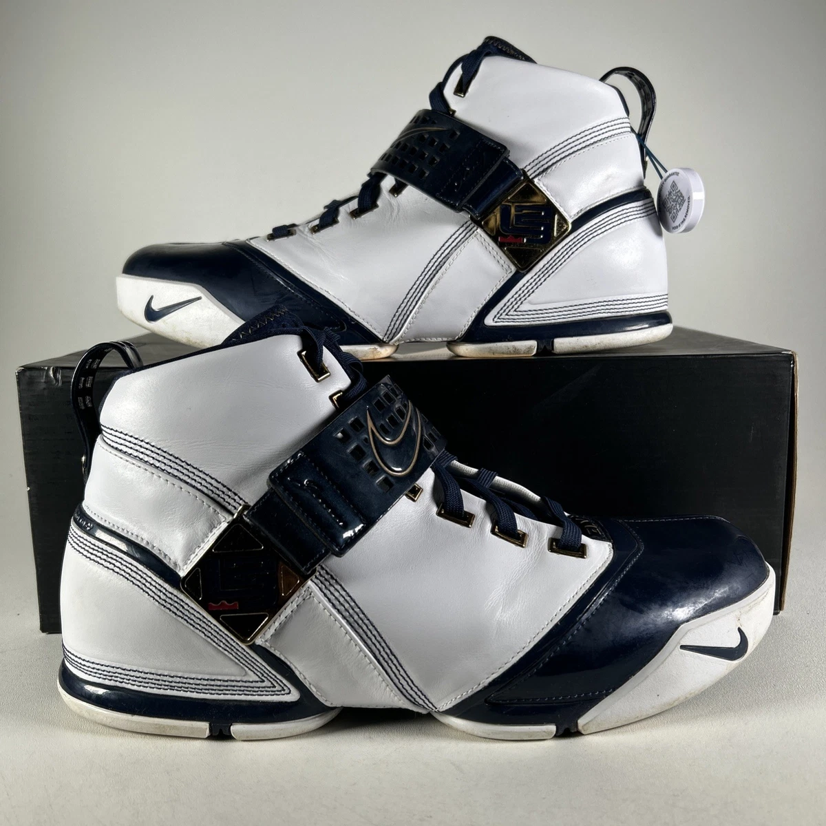 Nike Zoom LeBron 5 White Midnight Navy for Sale | Authenticity
